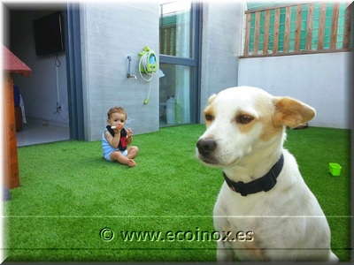 Gespa artificial Ponent instal·lada sobre terrassa