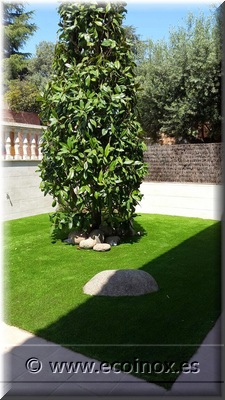 Renovación jardí gespa artificial tramuntana Ecoinox