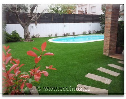 Césped artificial decorativo, deportivo y de diseño