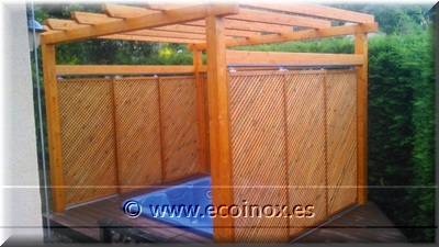 Instalaci�n p�rgola spa Ecoinox