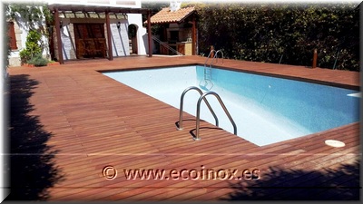 Reparació de tarima de fusta d´ipe 