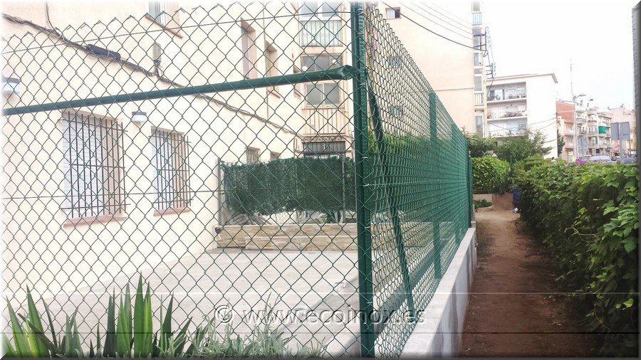 Simple torsió verd, canya de bambú natural i porta electrosoldada