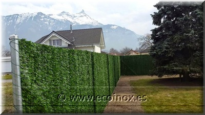 Ecoinox instalaci� verd ocultaci� Suissa